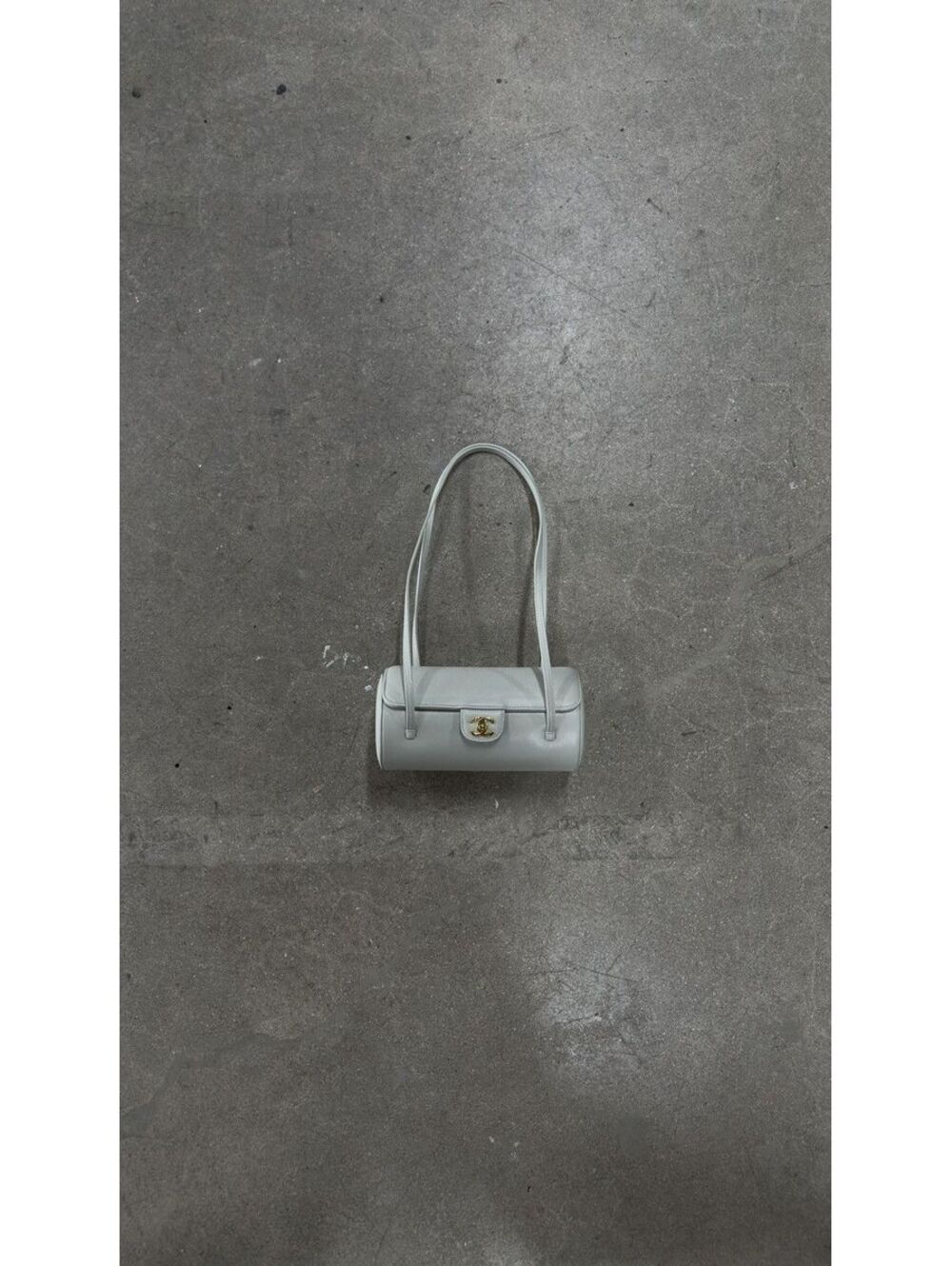 Chanel Preppy Coco Small Bowling Bag White Caviar 2026 Authentic